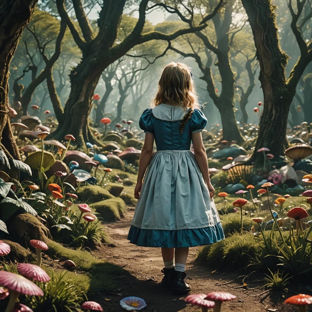 Cinematic Alice in Wonderland Film Still