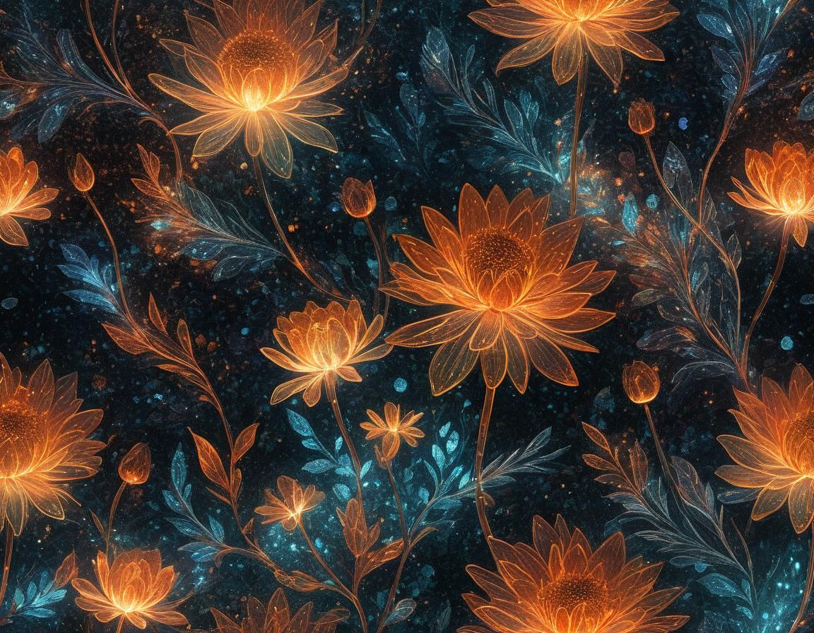 Ethereal Floral Bonfire in Ultra HD