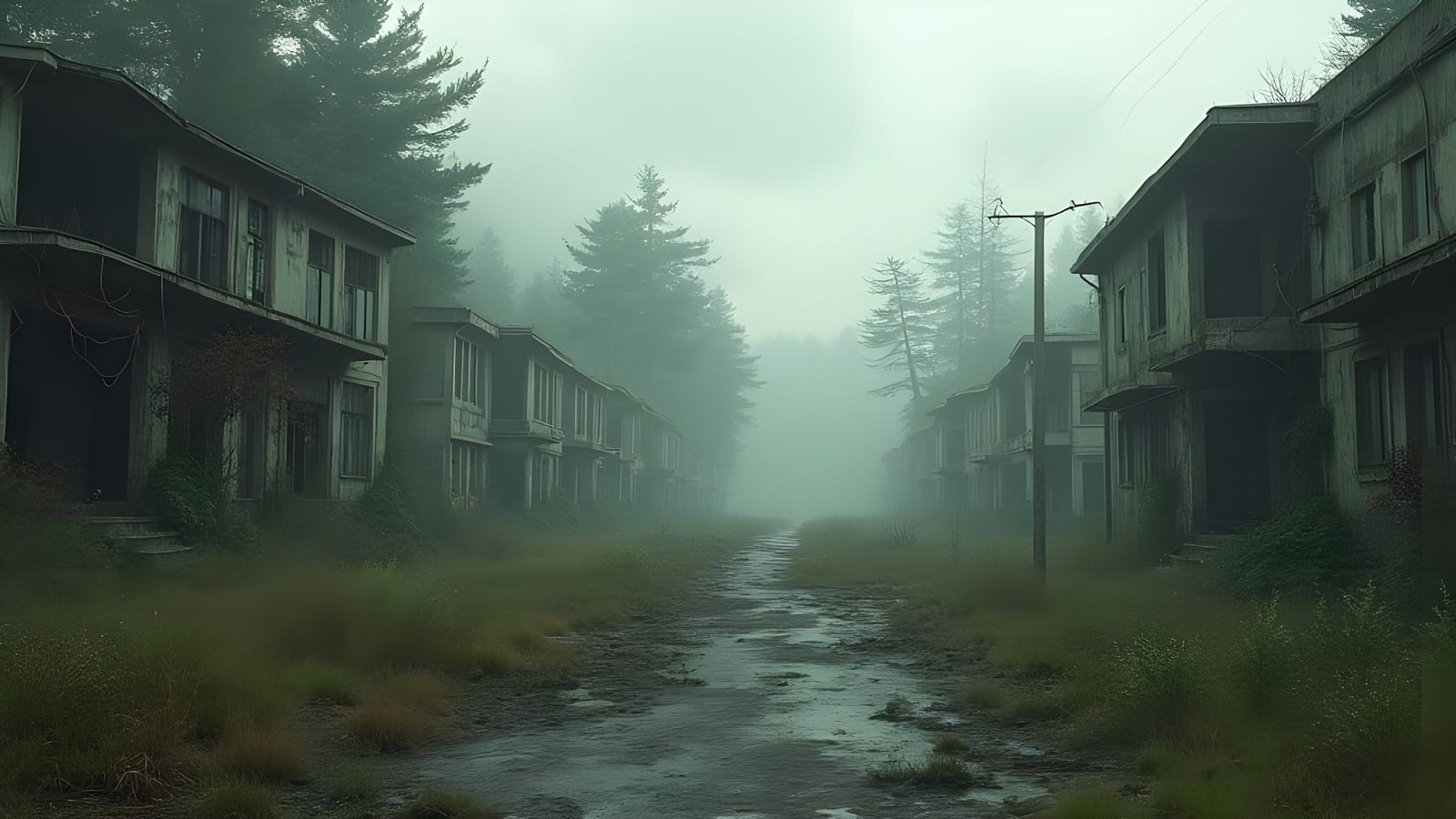 Post-Apocalyptic Landscape in Cinematic Style