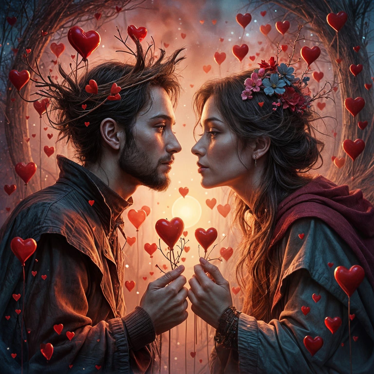 Living Playing Cards in Enchanted World