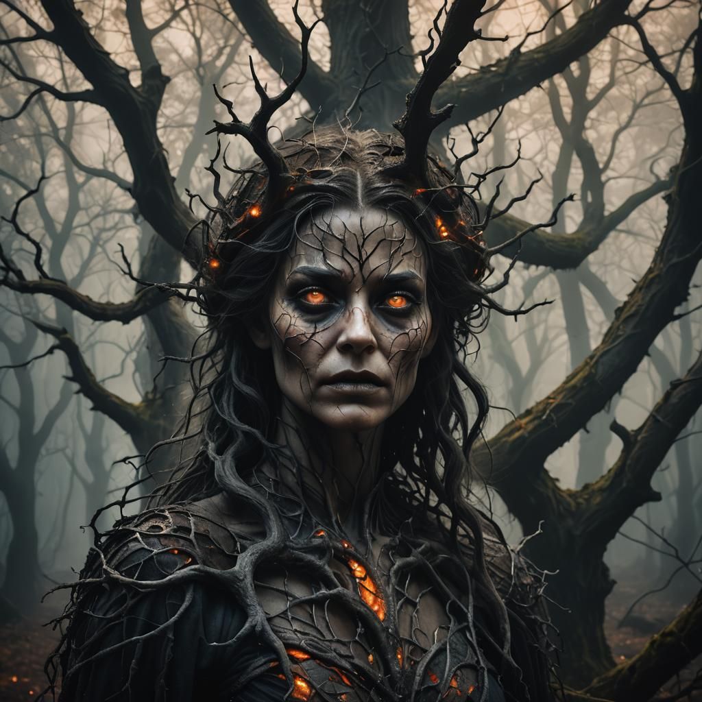 Mystical Forest: A Surreal, Glowing Beauty