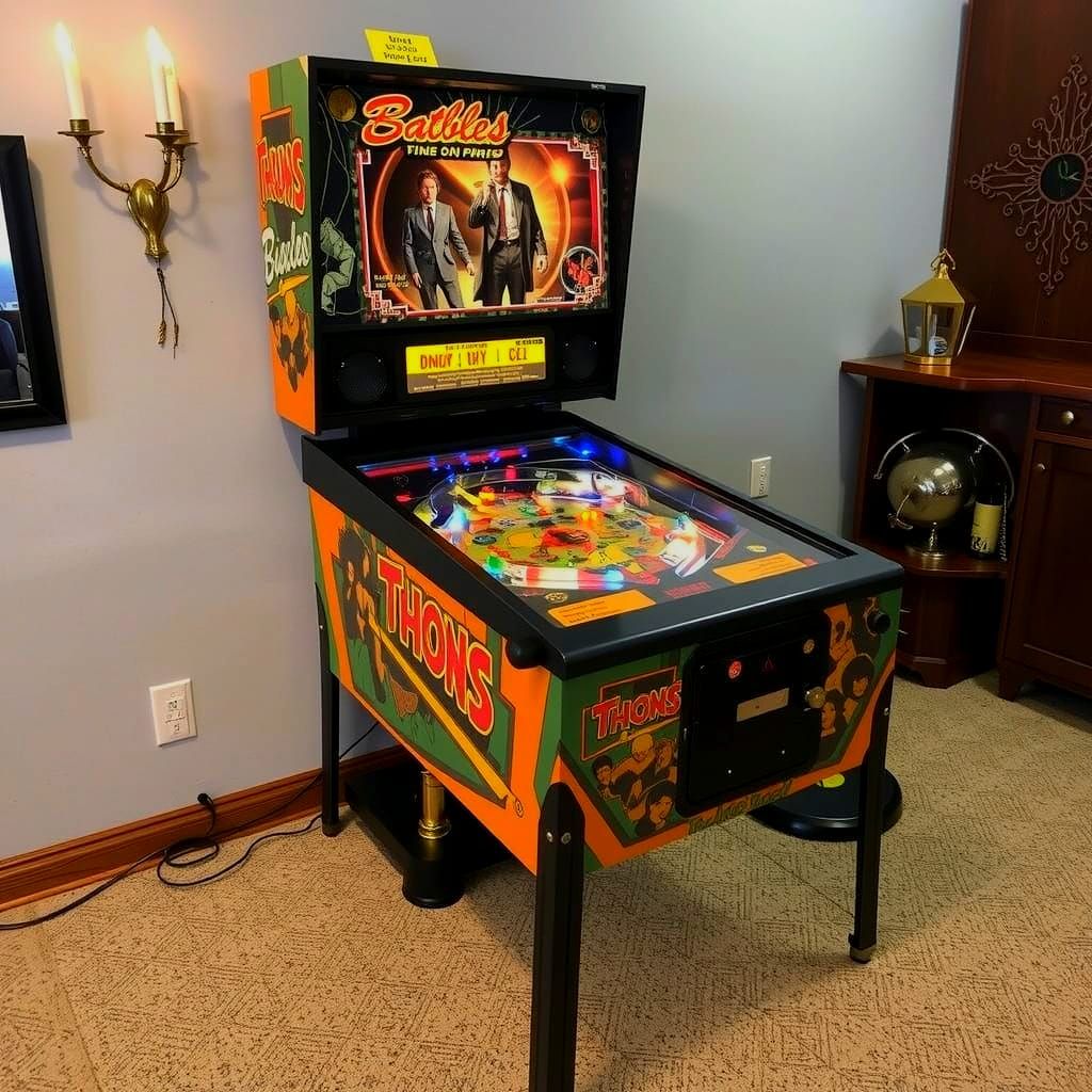 Retro Pinball Machine Art