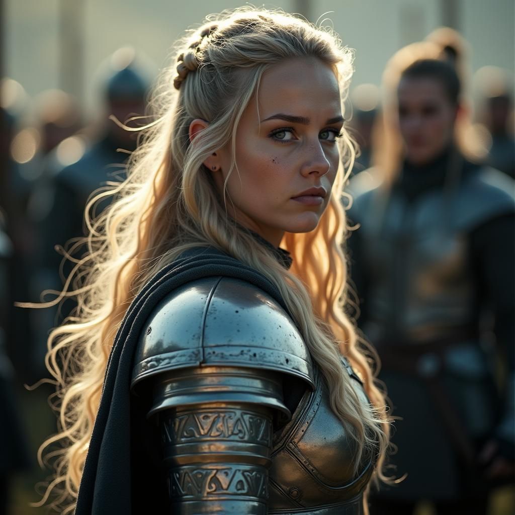 Lagertha Inspired Portrait in Silver Armor