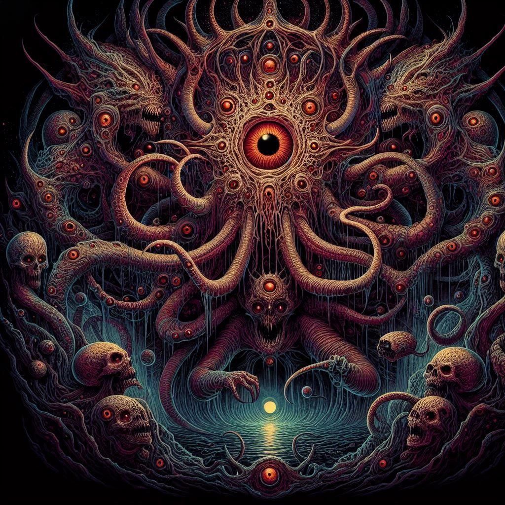 Azathoth Awakens: A Lovecraftian Horror Scene