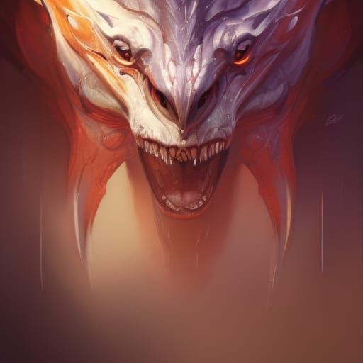 Demonic Eldridge Chimera Portrait in Detailed Style