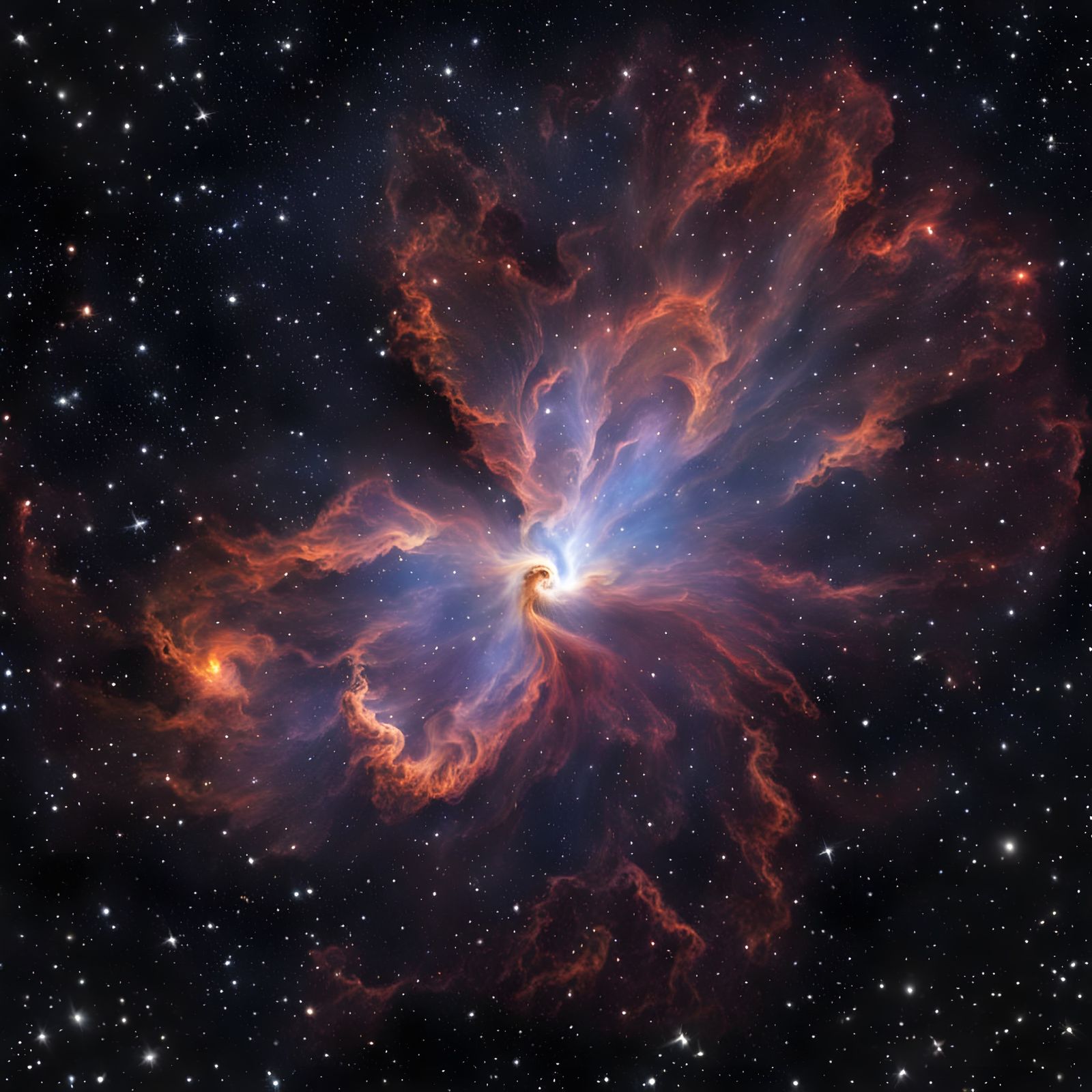Phoenix Nebula in Cosmic Depths