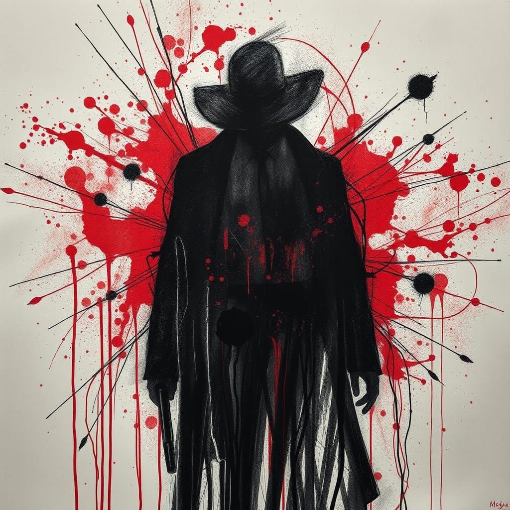 Abstract Expressionist Cubism: Entrance and Exit Wounds