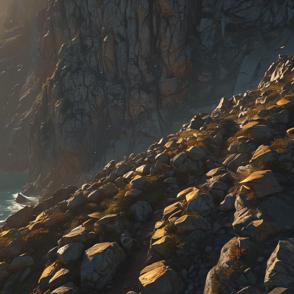 Seascape Sunrise Art: Golden Path Over Water