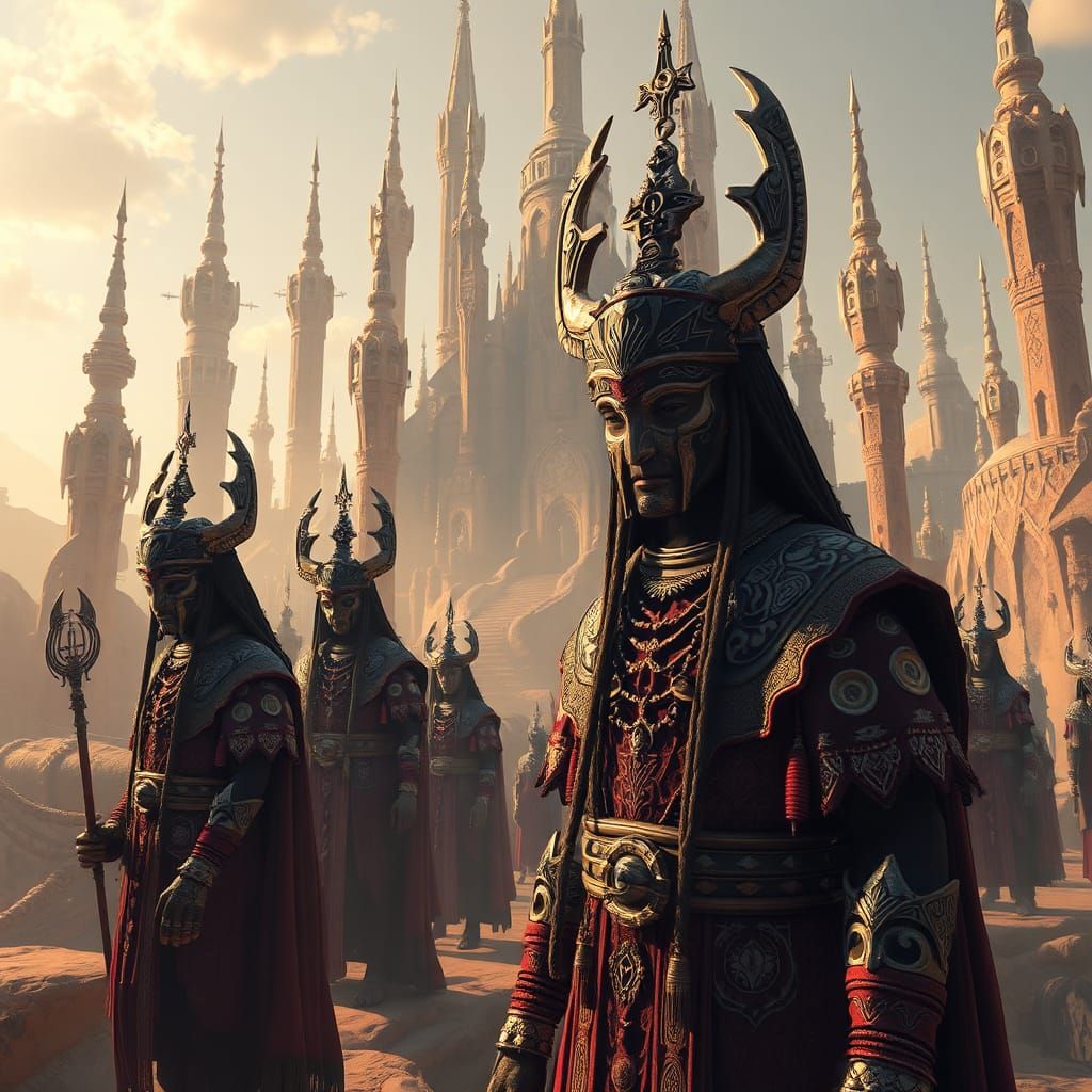 Ancient Shaitan Tribe in Mystical Gothic World