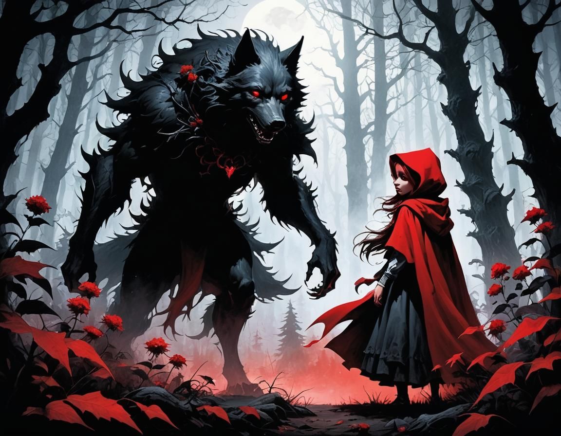 Macabre Dark Fantasy: Little Red Riding Hood's Nightmare