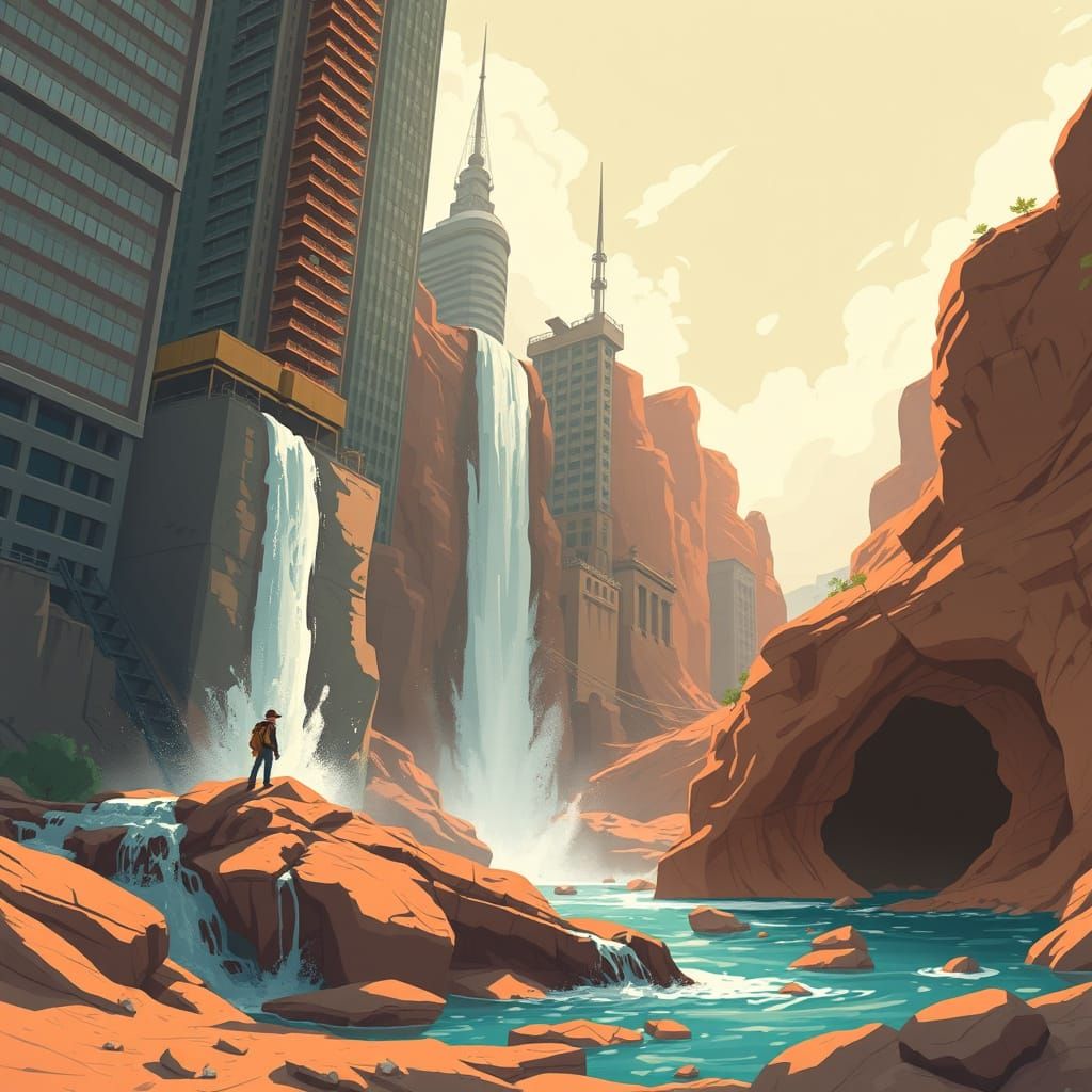 Surreal Waterfalls in Unexpected Places