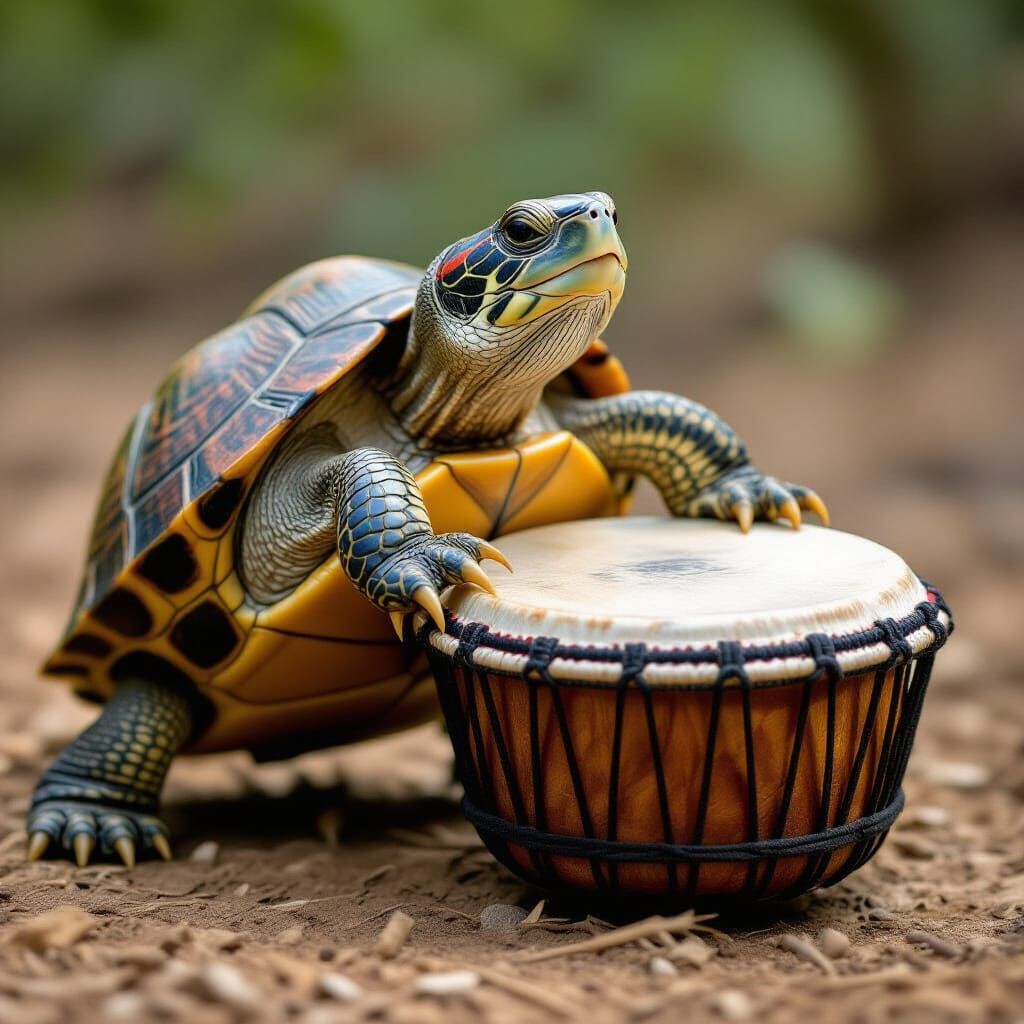 drummin' turtle