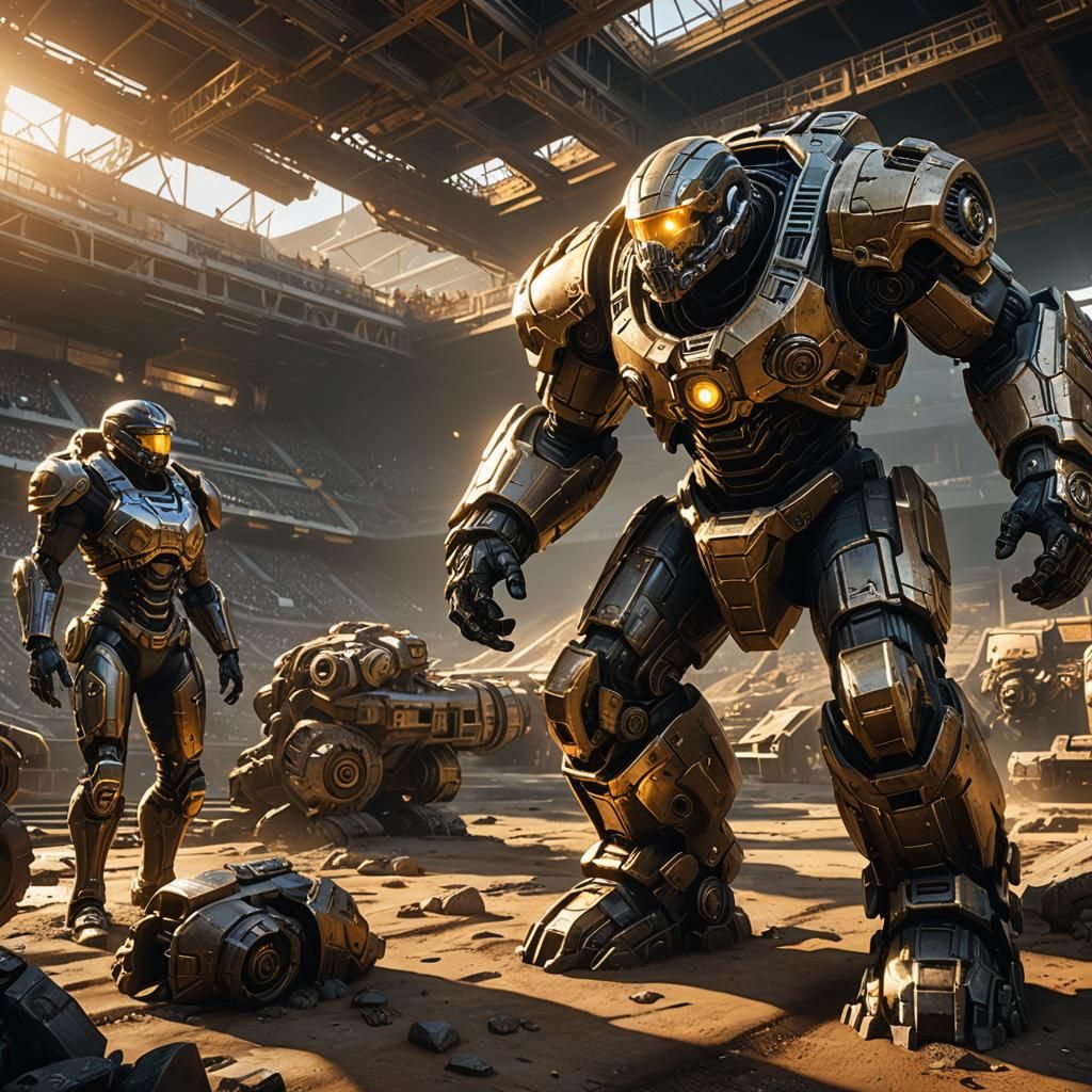 Gears of War: Sci-Fi Football Stadium Gold Mine