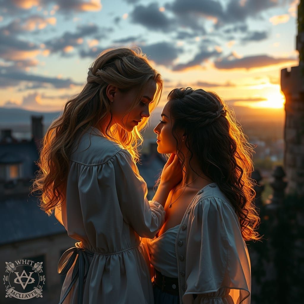 Noblewomen at Twilight on Castle Aureliane