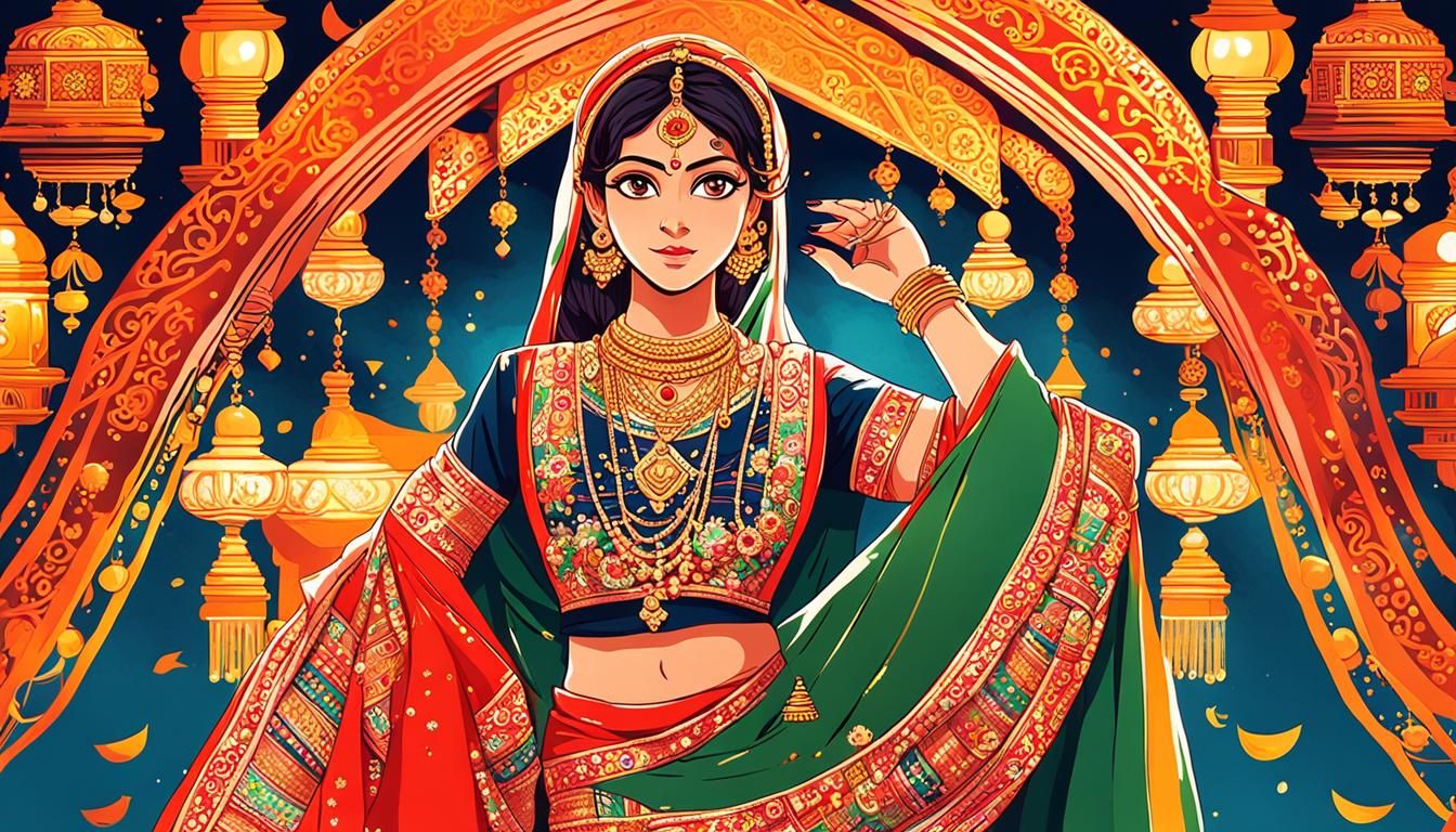 Bangladeshi Beauty in Traditional Anime Style