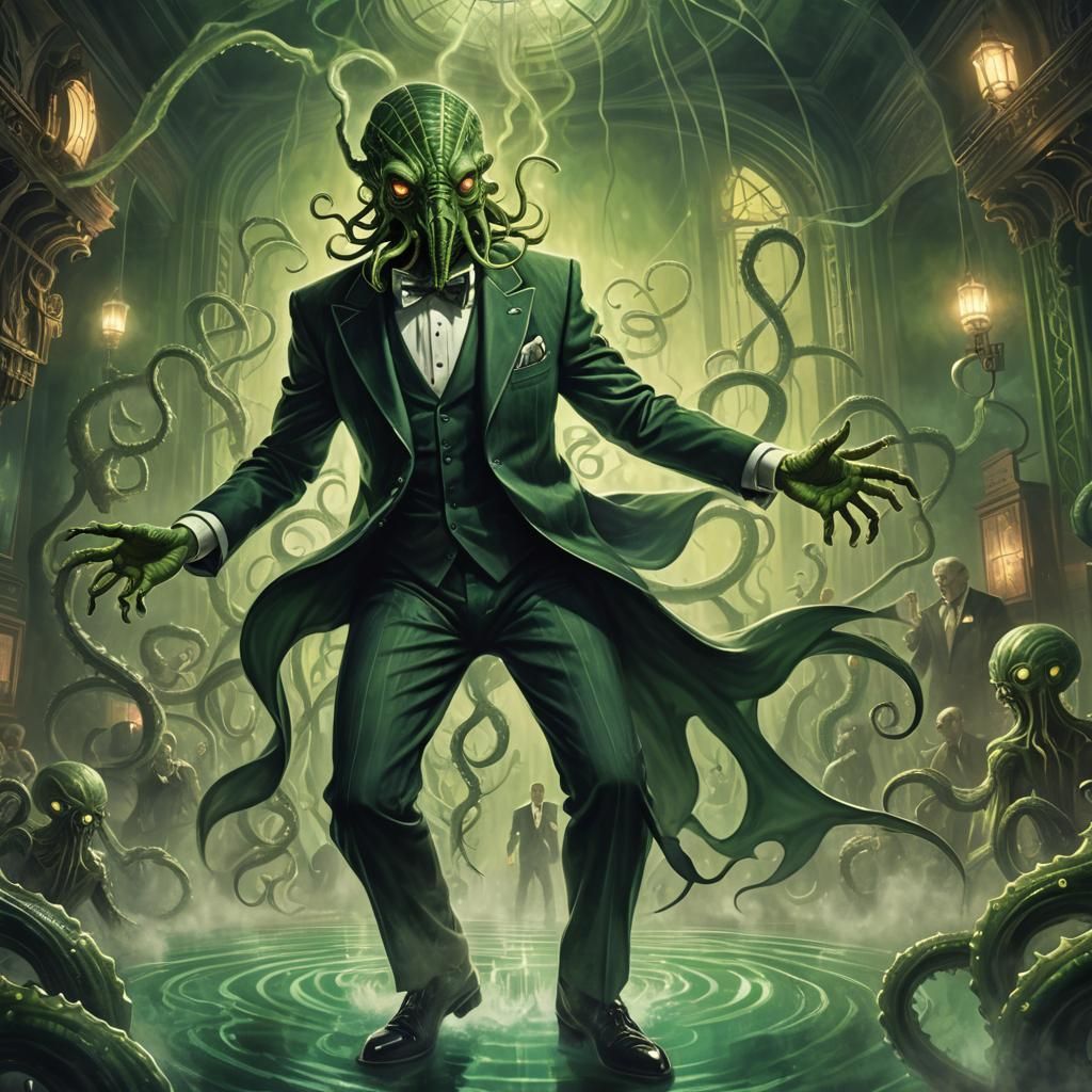 Cthulhu Dances: Ethereal Horror Concept Art