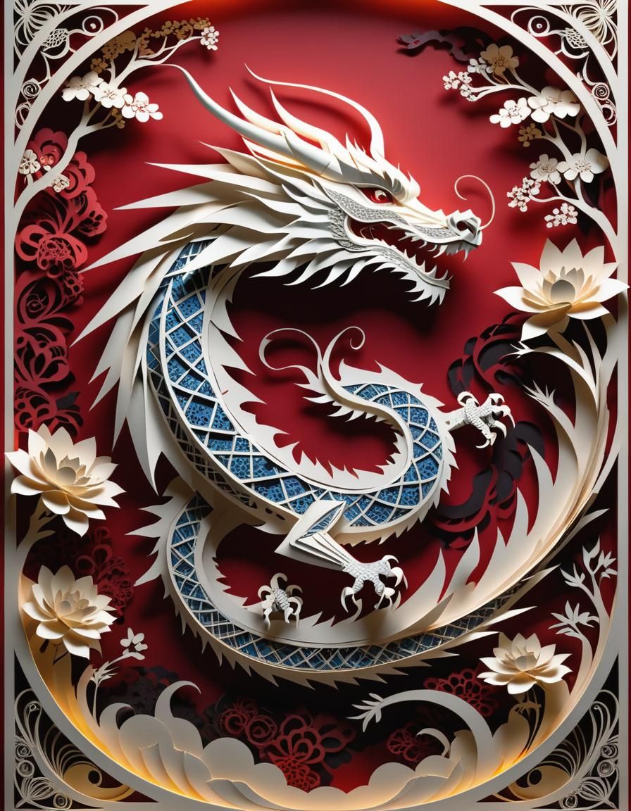 Kirigami  Dragon
