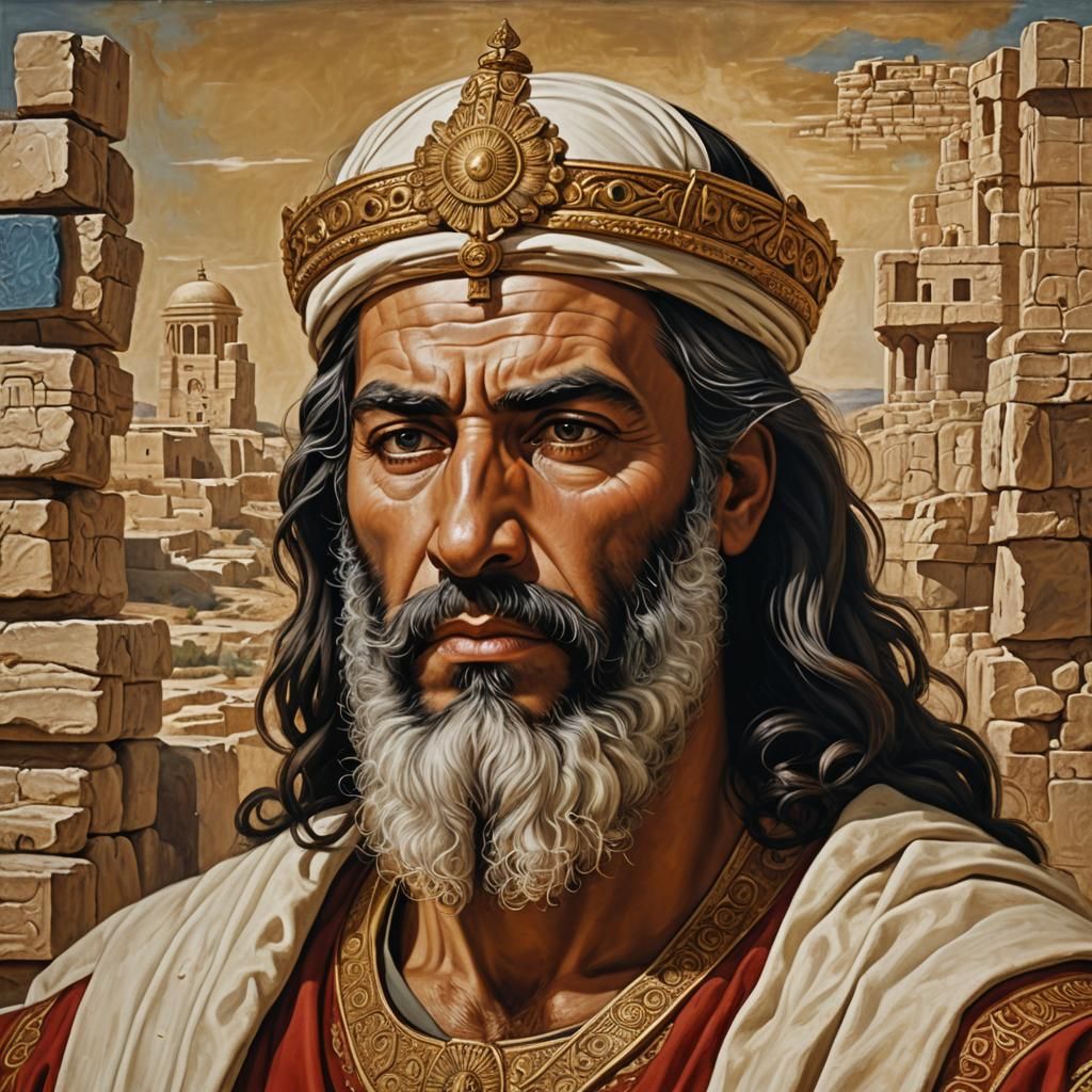 King Ahaziah of Israel in Biblical Hebraic Art