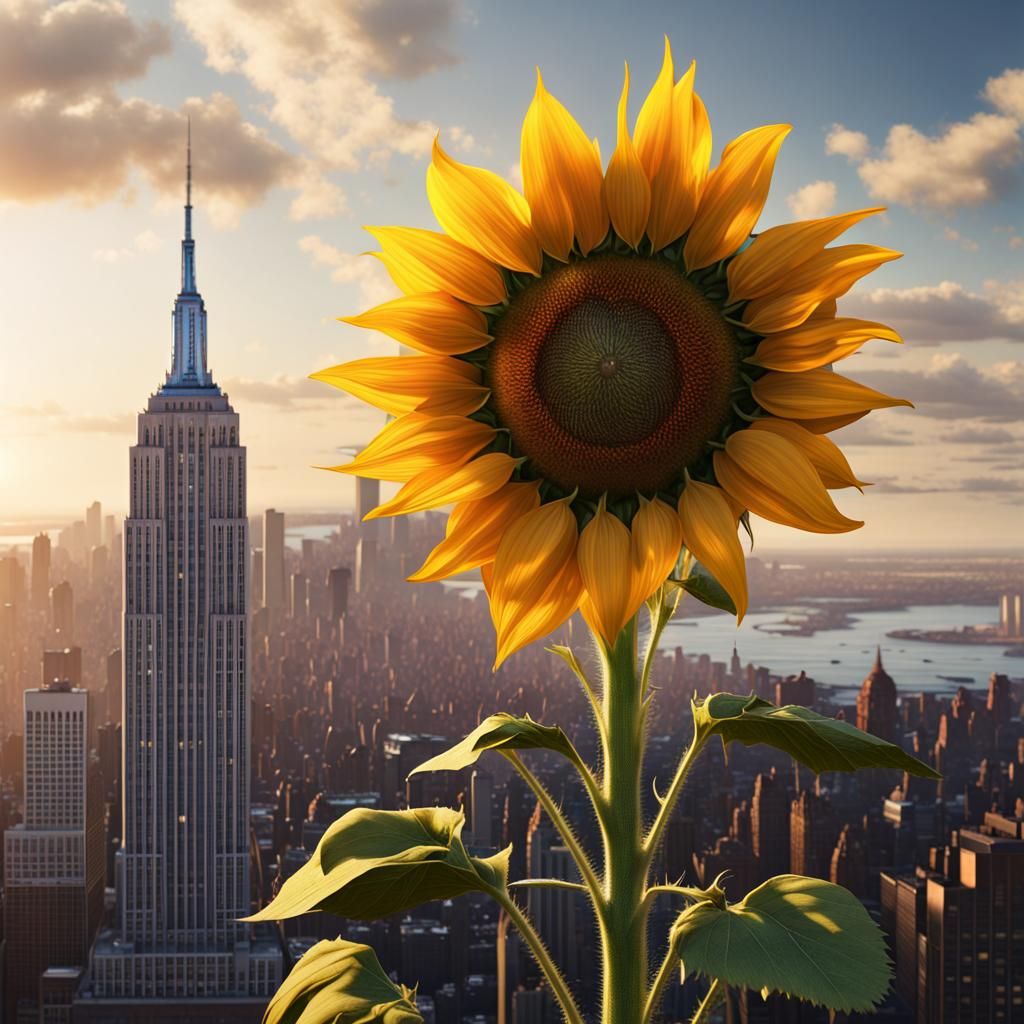 THE LAST SUNFLOWER IN NYC