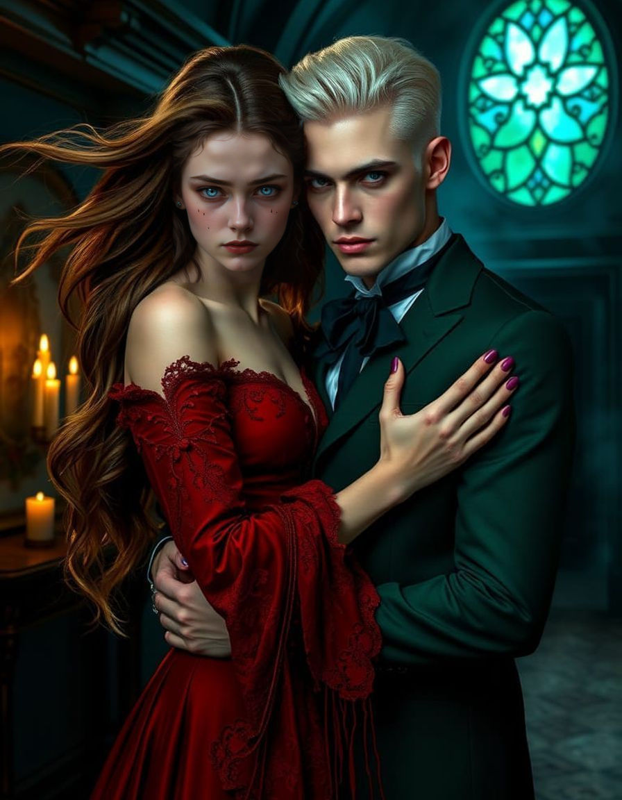 Ethereal Gothic Romance in Victorian Splendor