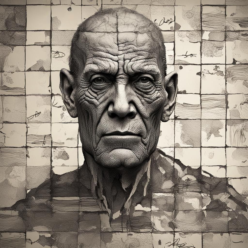 Ice Cream Vendor in Klimt Style