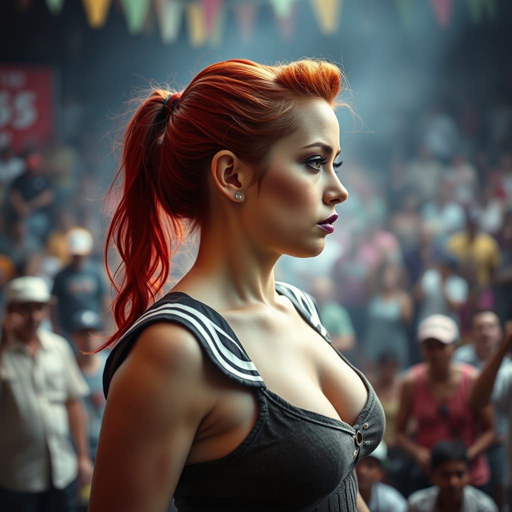 Redhead Weightlifter in Malaysia: Cinematic Film Still