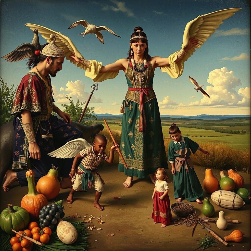 Stunning Cinematic Portrait in Triadic Colors