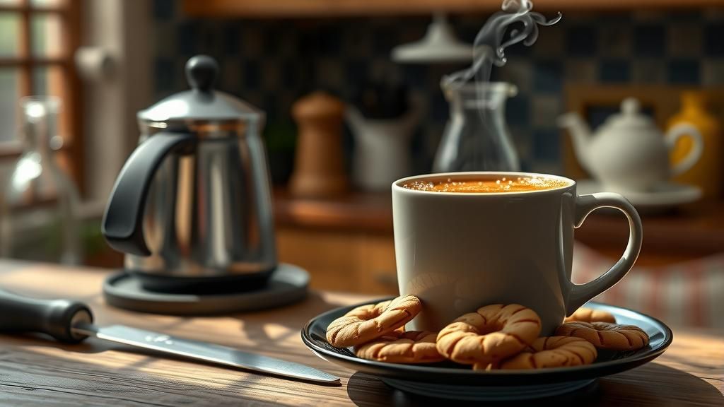 Coffee and Cookies Still Life, Professional Photography