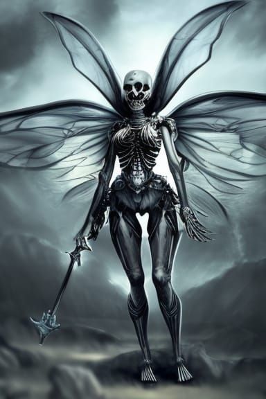 skeleton fairy demonic;