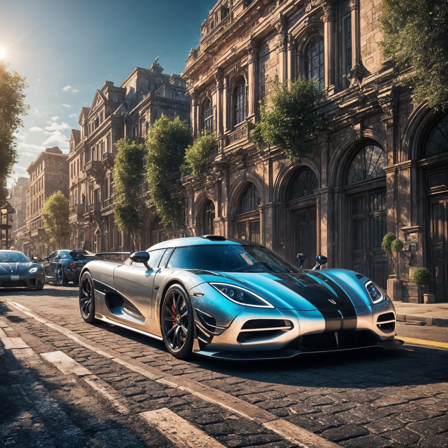 Koenigsegg Agera: Detailed Matte Painting