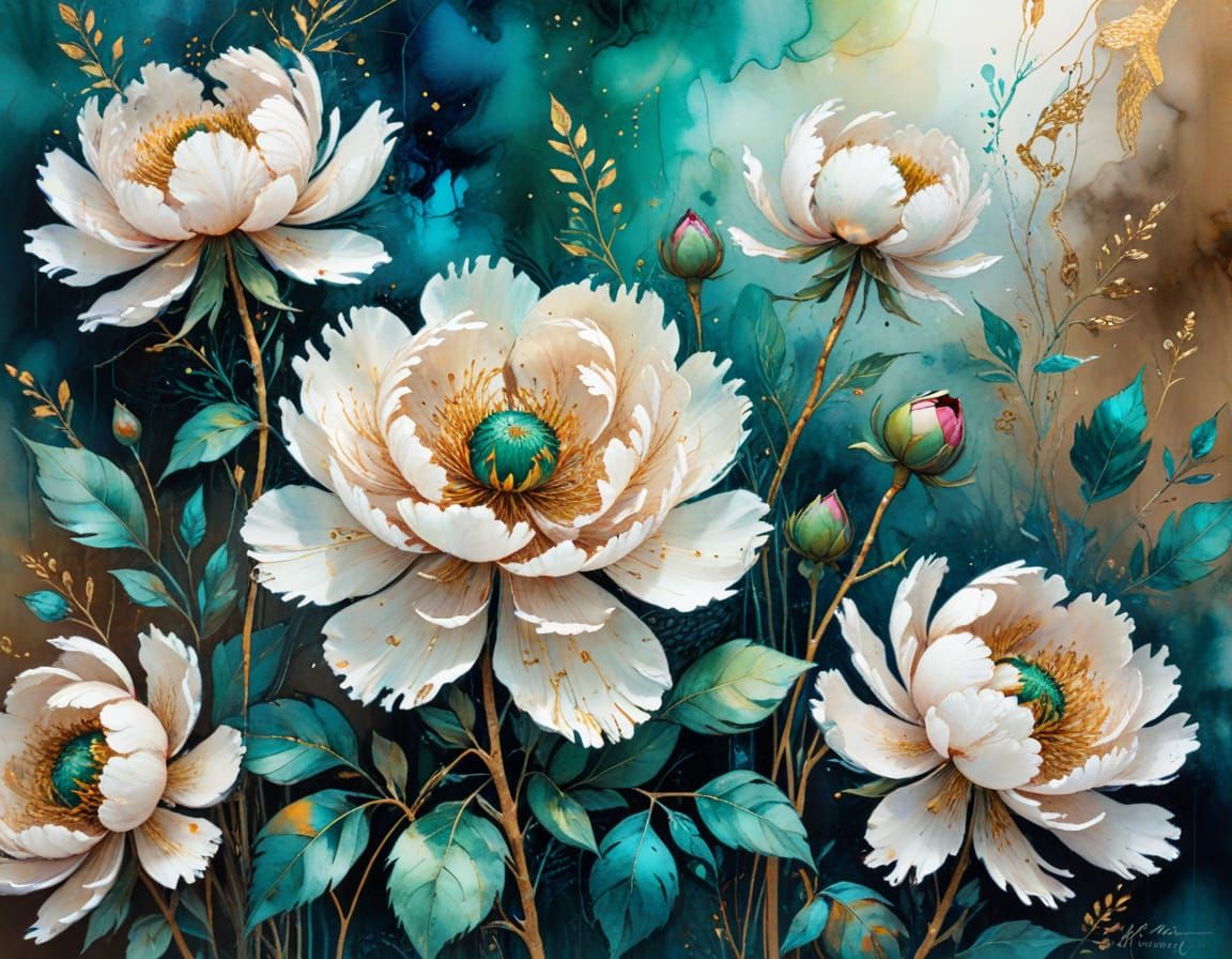 Vibrant Expressionist Floral Masterpiece