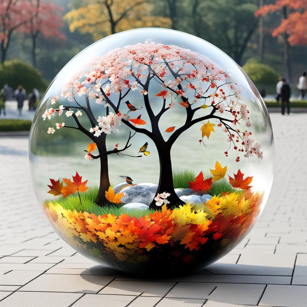 Four Seasons in a Transparent Orb