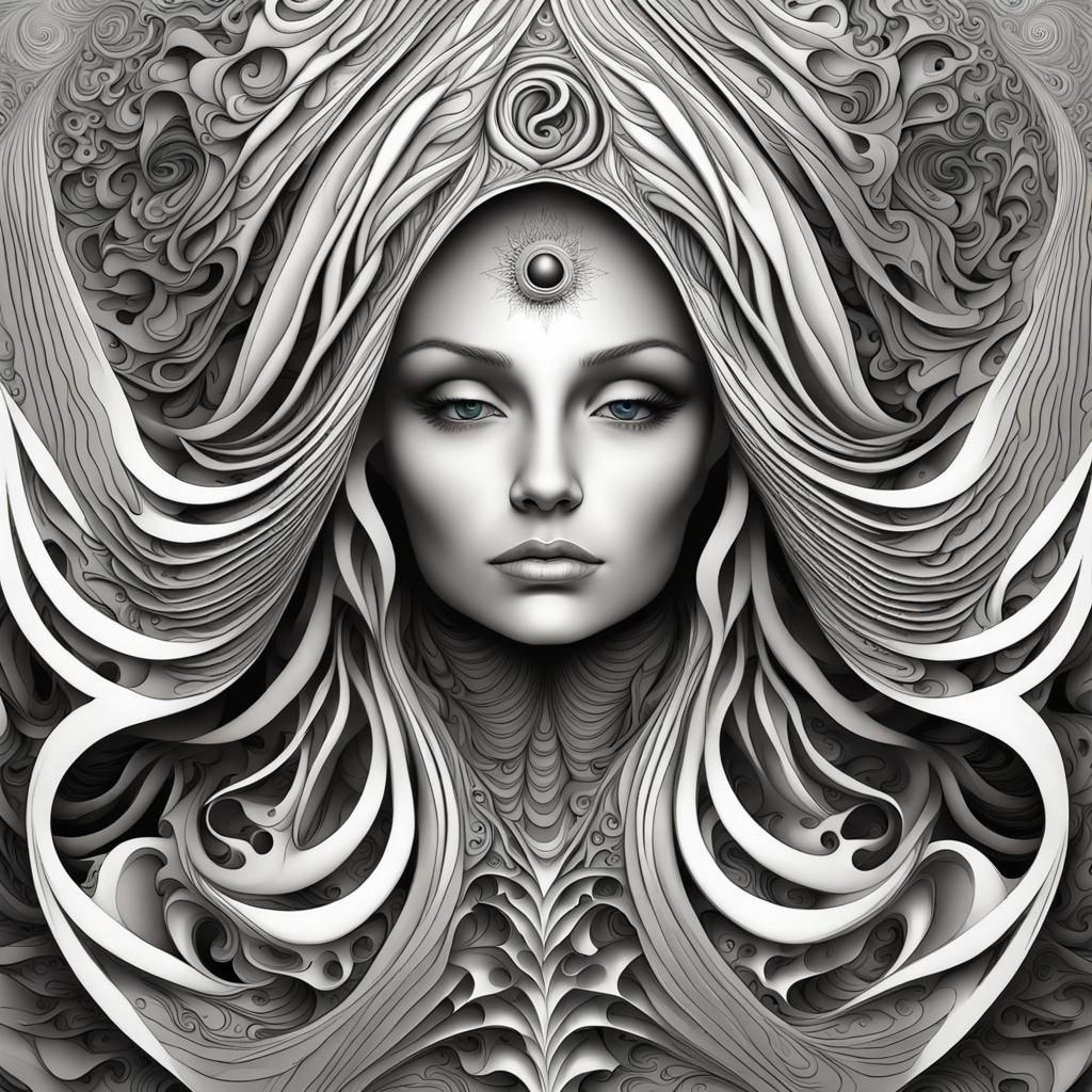 Abstract Fractal Art: Maiden, Mother, Crone