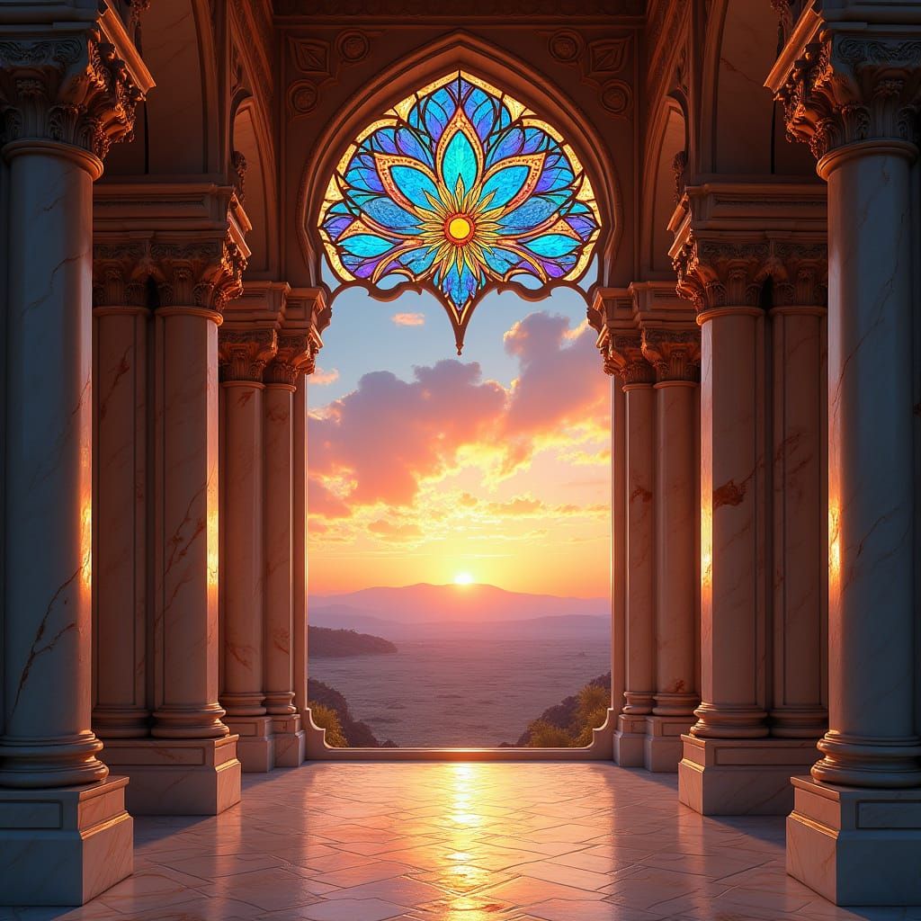 Baroque Marvels in Futuristic Desert Landscape