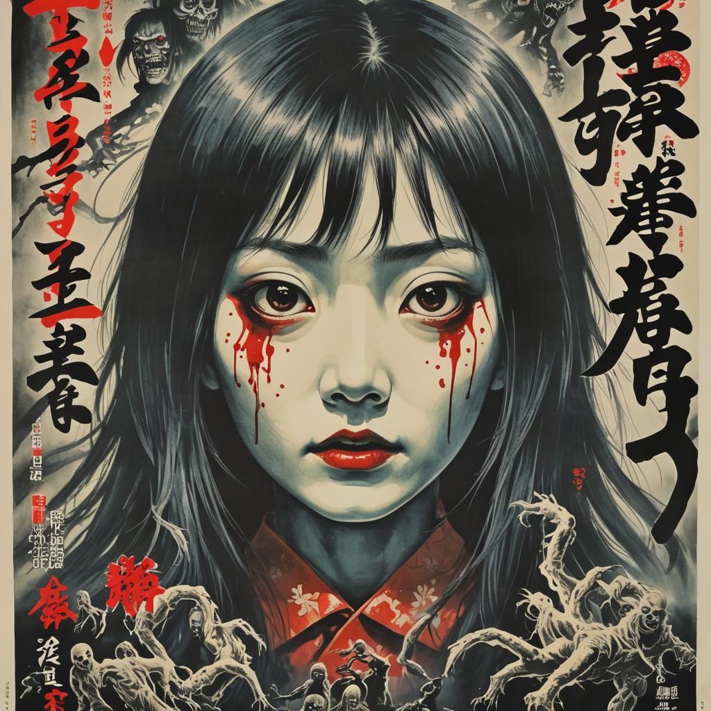 Japanese Horror Movie Poster Art
