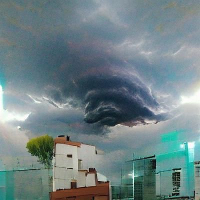 Surreal Storm: Beauty and Chaos Unveiled