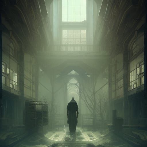 Creepy Hospital: Dark Fantasy Concept Art in 8K