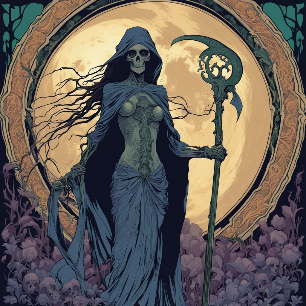 Gothic Skeleton Masterpiece in Dark Fantasy Vector Art