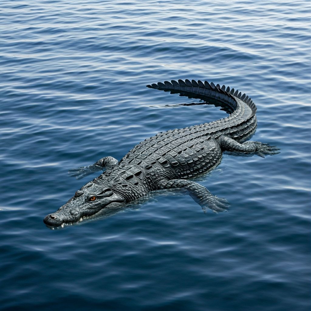 Giant Crocodile-like Creature in the Northern Sea