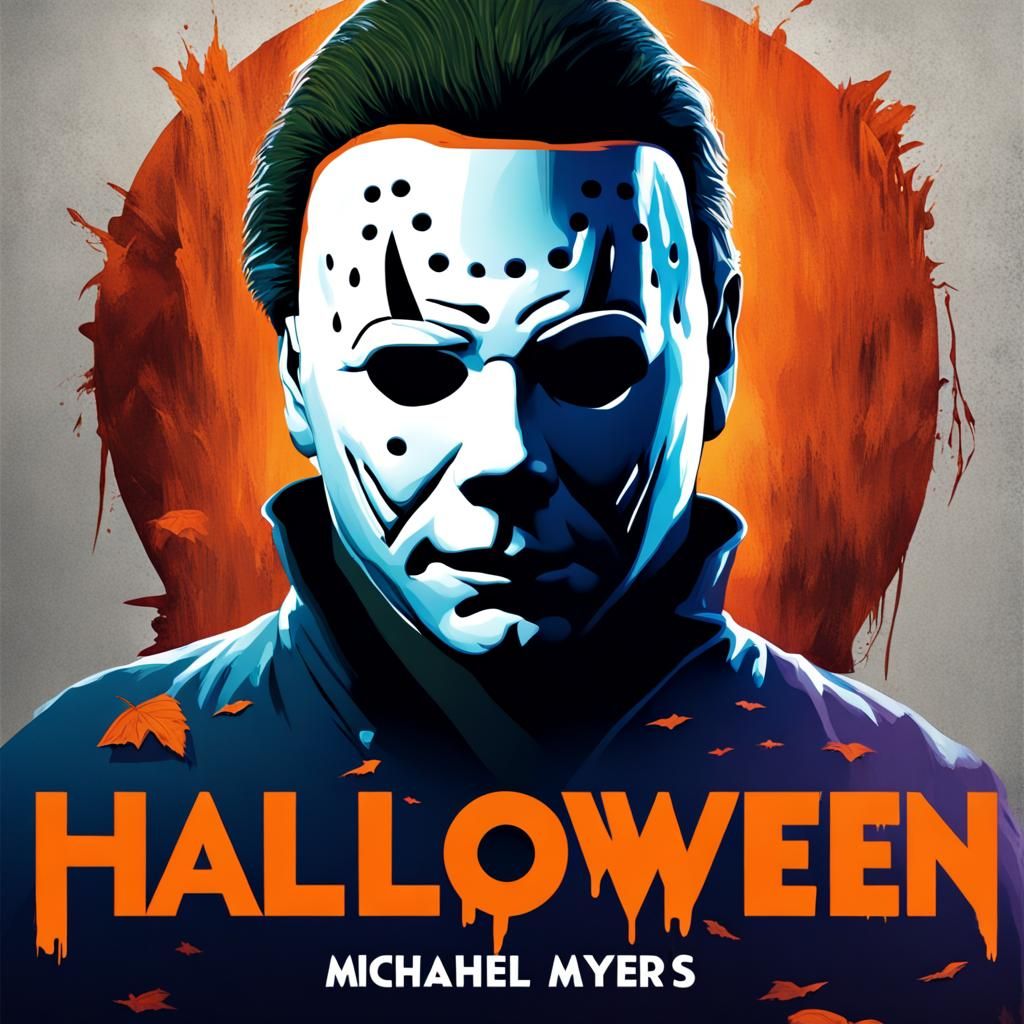Michael Myers Halloween Movie Poster: Hyperrealistic Art