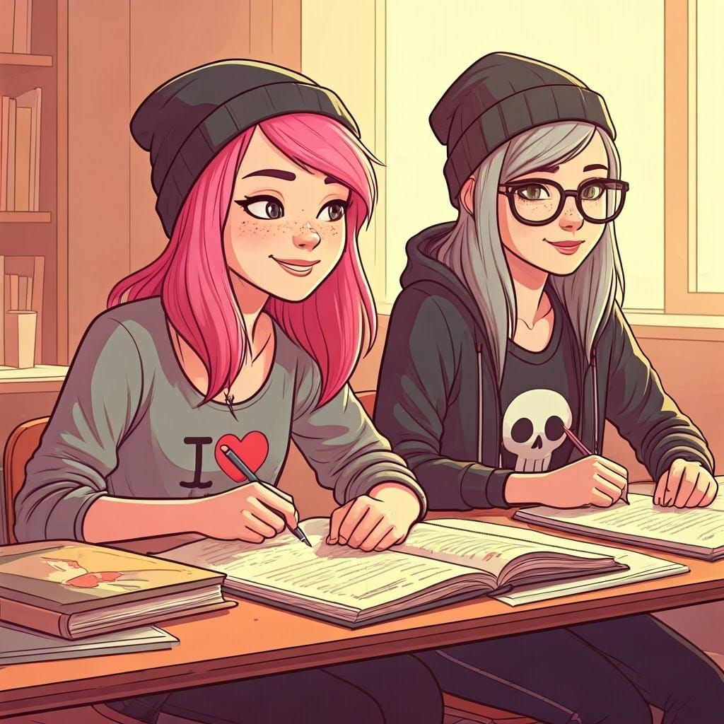 Classmates Bond Over Shared Enthusiasm in Whimsical Study Se...