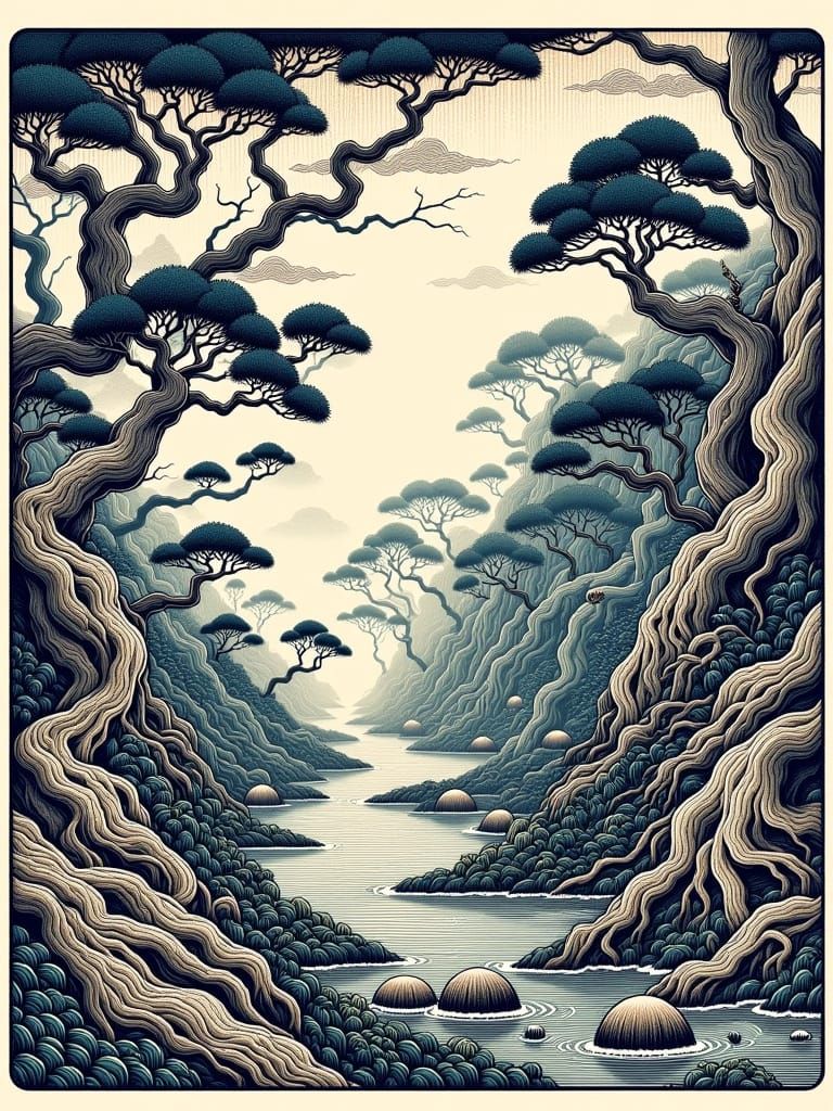 Ukiyo-e Woodblock Print of Daydream Believer