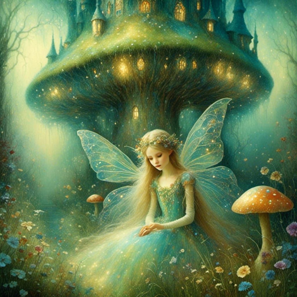 Fairy in the meadow
