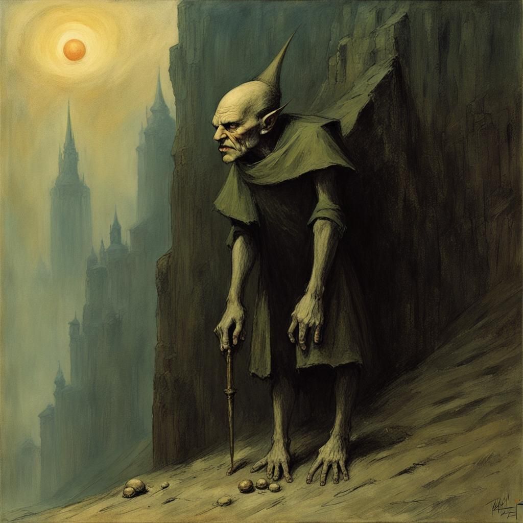 Nightmarish Goblins in Dark Fantasy Style