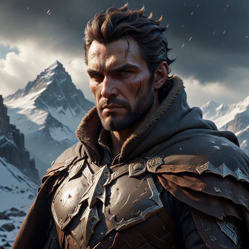 Regal Hero Unleashes Mountain Power in Dark, Epic Cyberpunk ...