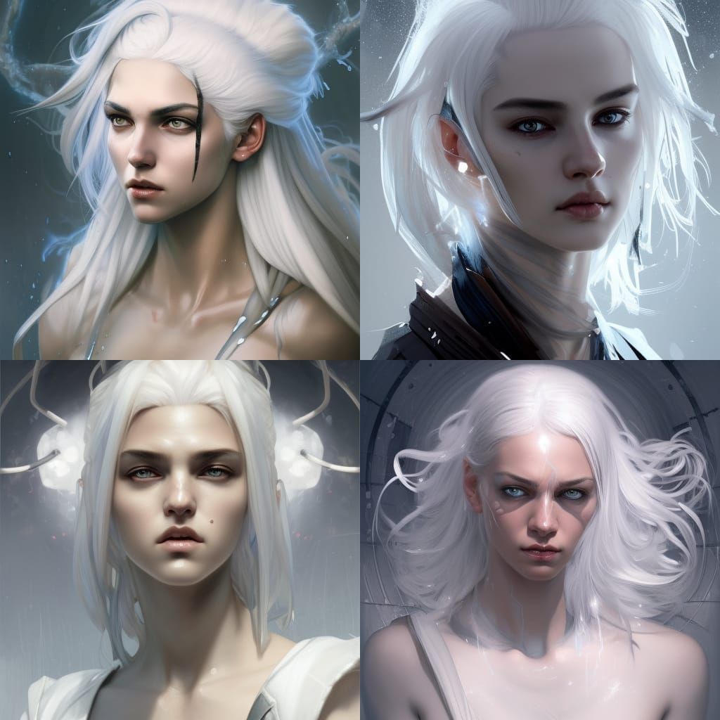 Dystopian Girl Portrait in Hyperdetailed Style