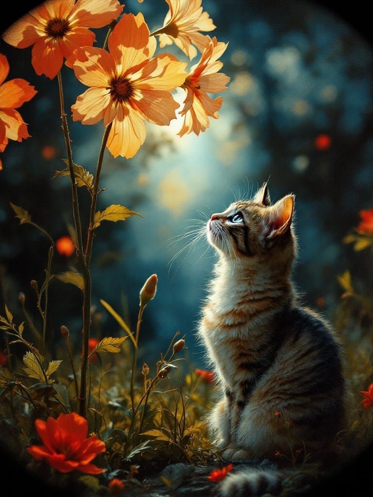 Whispers of Wonder in a Dreamlike Scene