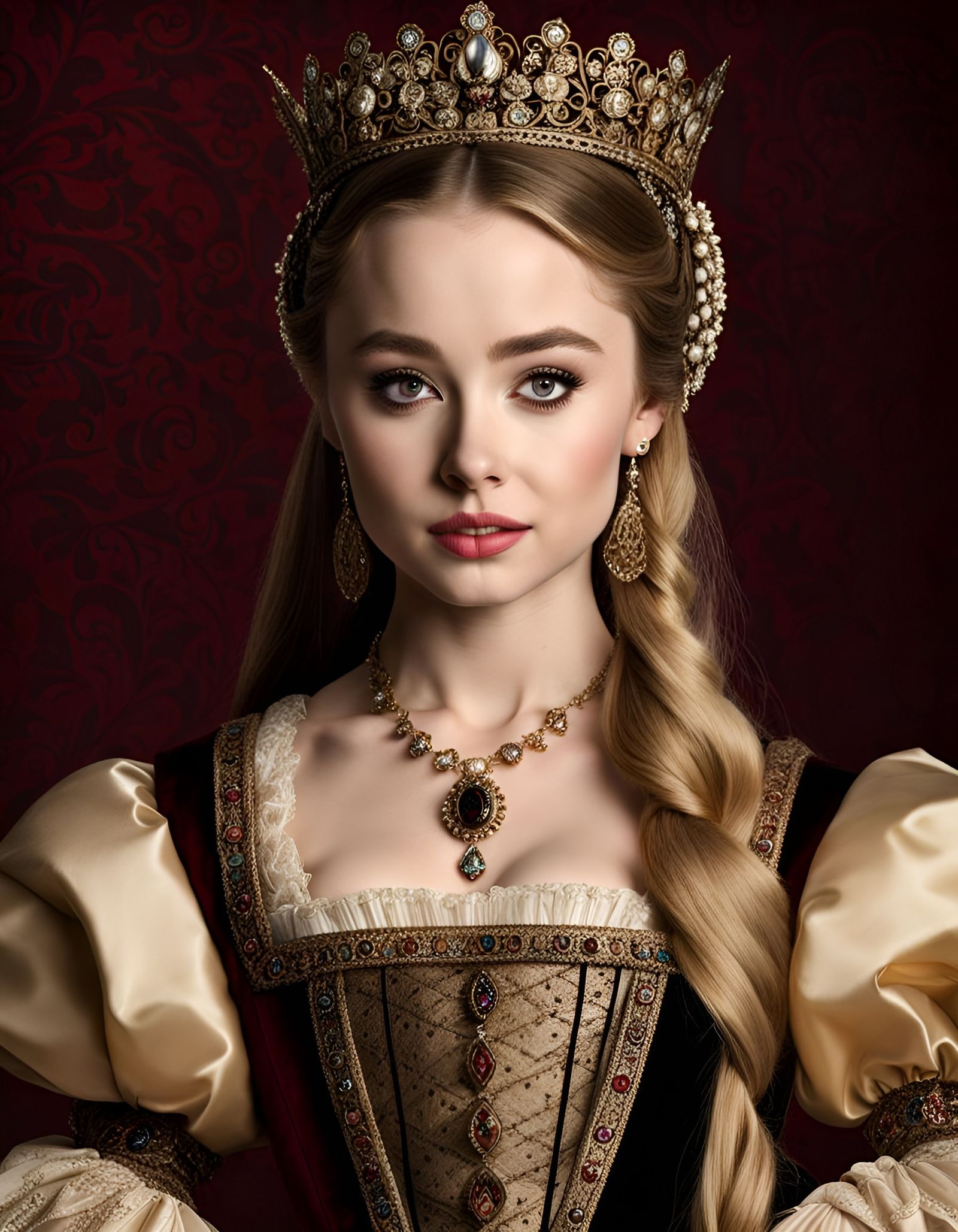 Sabrina Carpenter as Anne Boleyn: Digital Portrait