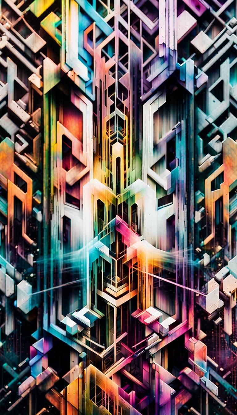Abstract structural multi-exposure composite , 15feb24