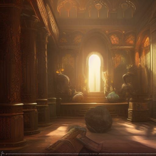 Fantastical Interior Design Concept Art in 8K